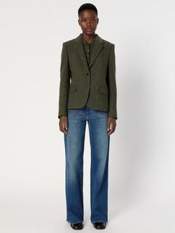 Gerard Darel Noelie Wool Blazer, Khaki Green - view 2, Khaki