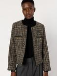 Gerard Darel Nour Wool Blend Jacket, Brown