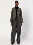 Gerard Darel Nour Wool Blend Jacket, Brown