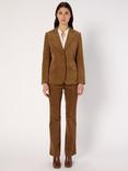 Gerard Darel Niava Cotton Blend Long Sleeve Collar Blazer