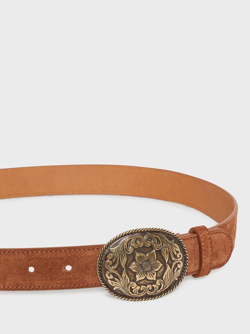 Product image 2 of 2, which shows Gerard Darel Elma Leather Belt, Cognac, 8