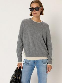 Gerard Darel Edda Pure Cashmere Jumper, Grey, Grey