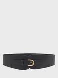 Gerard Darel Olympe Wide Leather Belt, Black