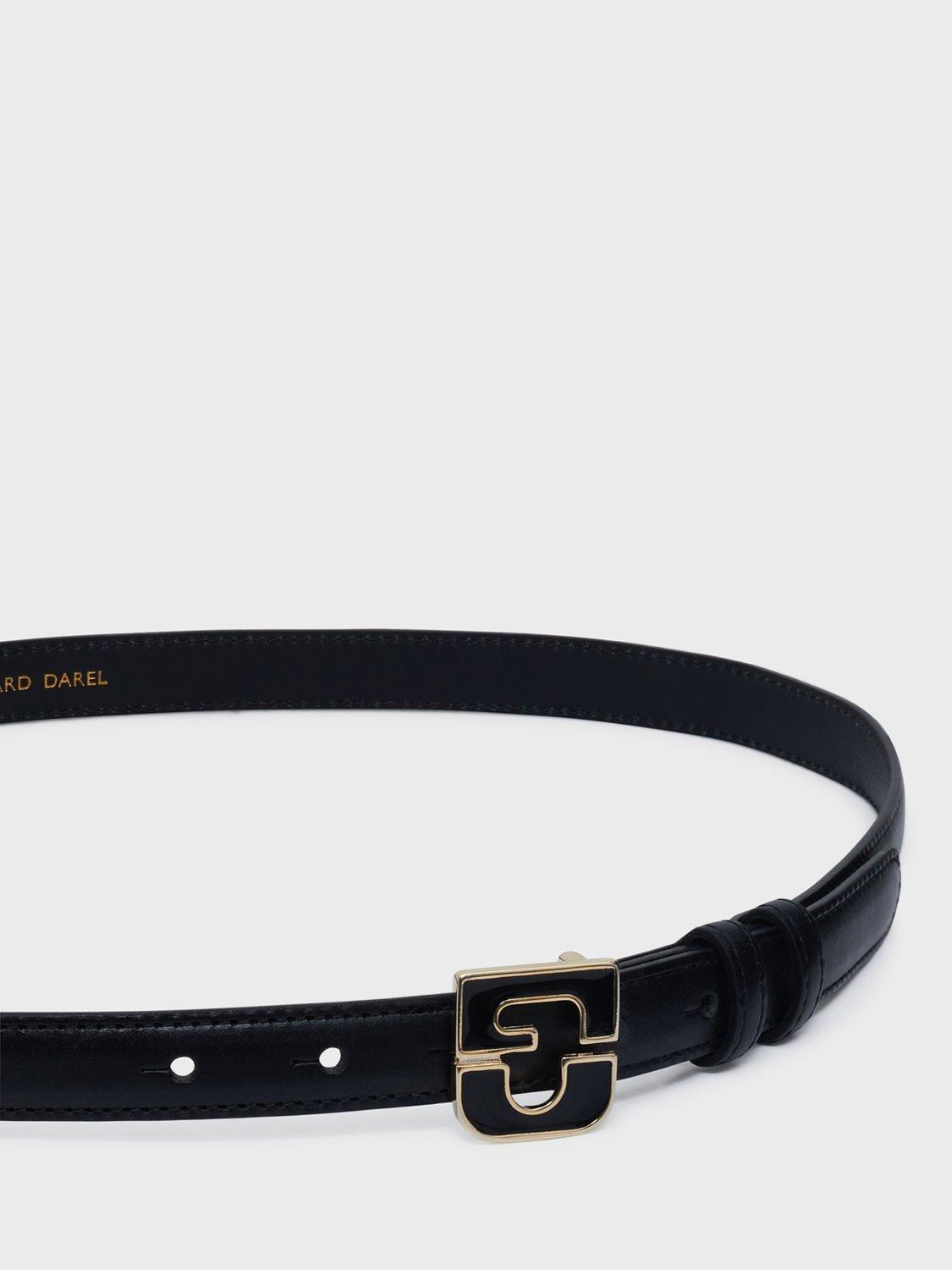 Product image 2 of 2, which shows Gerard Darel Le Lauren Leather Belt, Black, 12