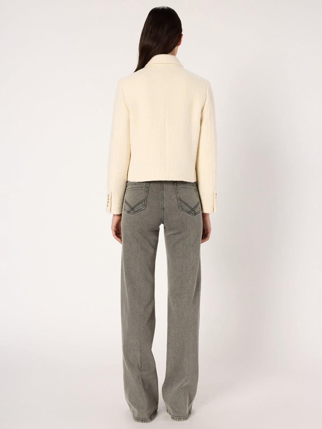 Product image 3 of 6, which shows Gerard Darel Norine Blazer, Ecru, 16