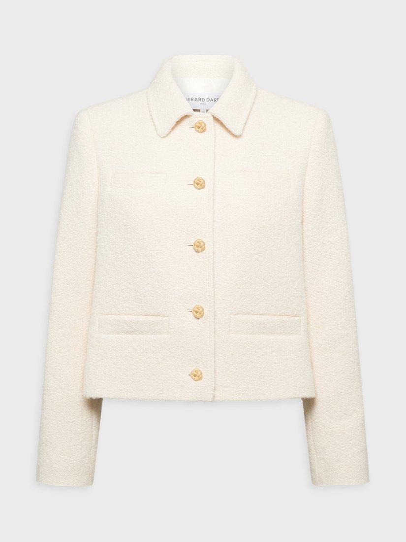 Product image 4 of 6, which shows Gerard Darel Norine Blazer, Ecru, 16