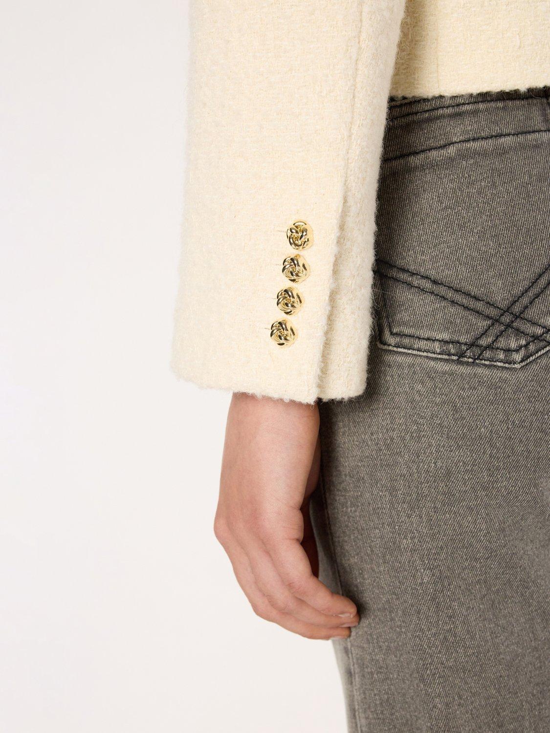 Product image 6 of 6, which shows Gerard Darel Norine Blazer, Ecru, 16