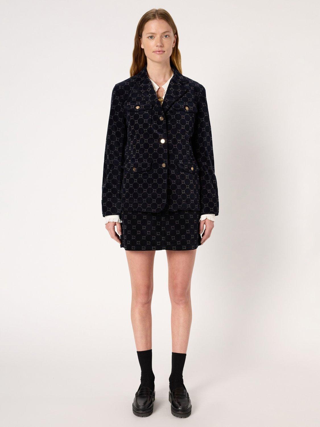 Product image 2 of 5, which shows Gerard Darel Nyssa Blazer, Navy, 10