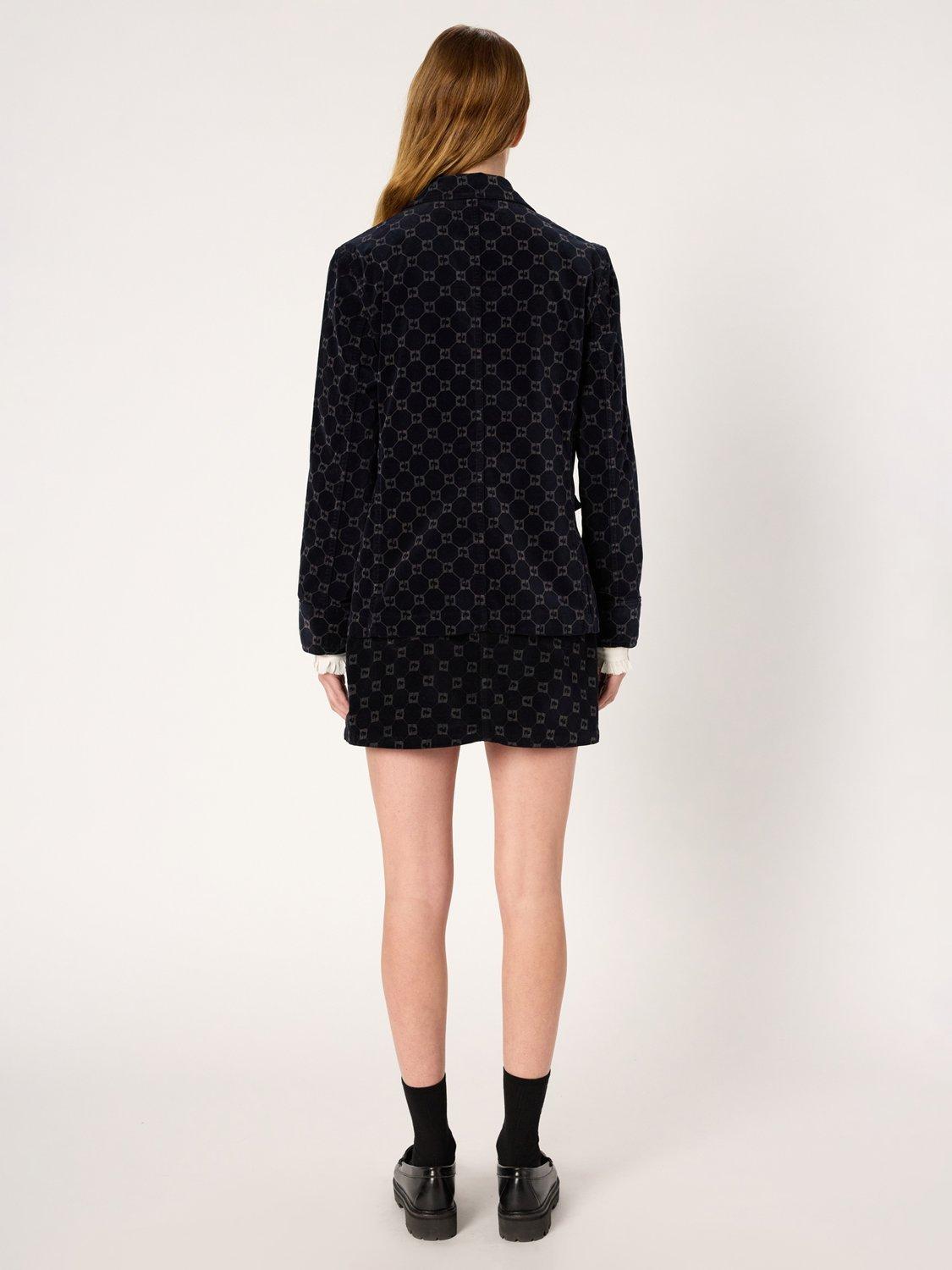 Product image 3 of 5, which shows Gerard Darel Nyssa Blazer, Navy, 10