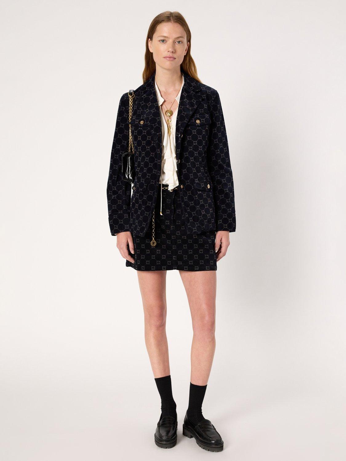 Product image 5 of 5, which shows Gerard Darel Nyssa Blazer, Navy, 10