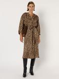 Gerard Darel Liloux Animal Print Dress, Brown/Multi