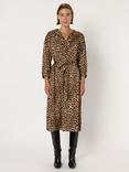 Gerard Darel Liloux Animal Print Dress, Brown/Multi