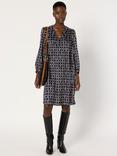 Gerard Darel Liza Abstract Tunic Dress, Blue/Multi