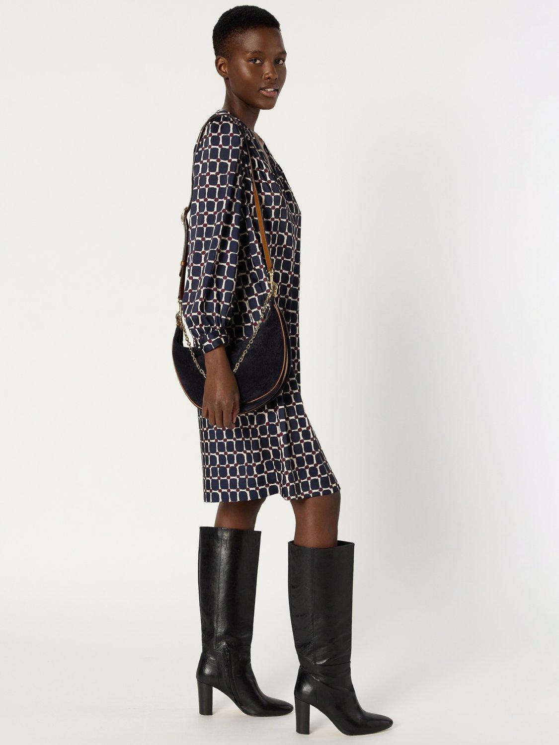 Product image 5 of 6, which shows Gerard Darel Liza Abstract Tunic Dress, Blue/Multi, 18