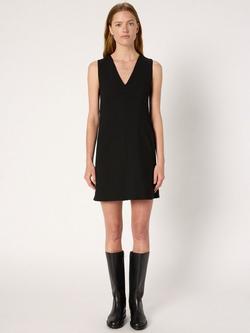 Gerard Darel Louane A-Line V-Neck Mini Dress - view 2, Black