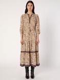 Gerard Darel Lyna Paisley Print Tiered Midi Dress