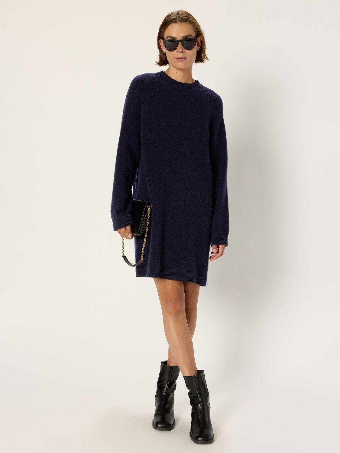 Gerard Darel Lysan Long Sleeve Wool Blend Mini Dress