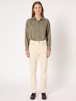 Gerard Darel Carmen Cotton Blend Straight Denim Jeans - view 2, Natural