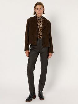 Gerard Darel Celine Cotton Blend Skinny Denim Jeans, Brown