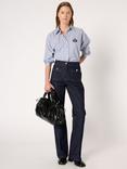 Gerard Darel Clema Mid Rise Cotton Blend Straight Jeans
