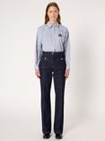 Gerard Darel Clema Mid Rise Cotton Blend Straight Jeans