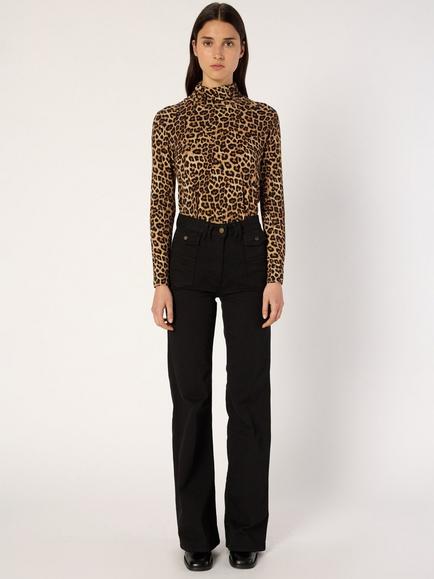 Gerard Darel Anna Flared Fit Jeans, Black - view 2, Black