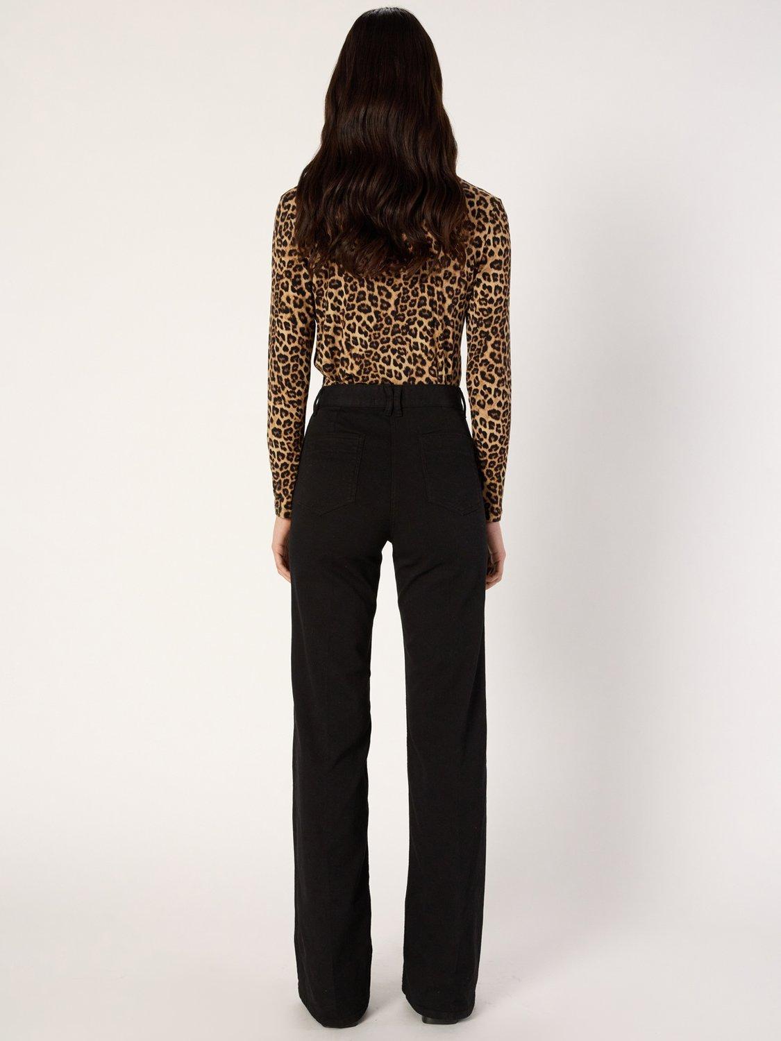 Product image 3 of 6, which shows Gerard Darel Anna Flared Fit Jeans, Black, 10