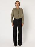 Gerard Darel Cally Straight Wide Leg Denim Jeans