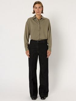 Gerard Darel Cally Straight Wide Leg Denim Jeans - view 2, Black