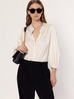Gerard Darel Alicia Long Sleeved Blouse, Natural