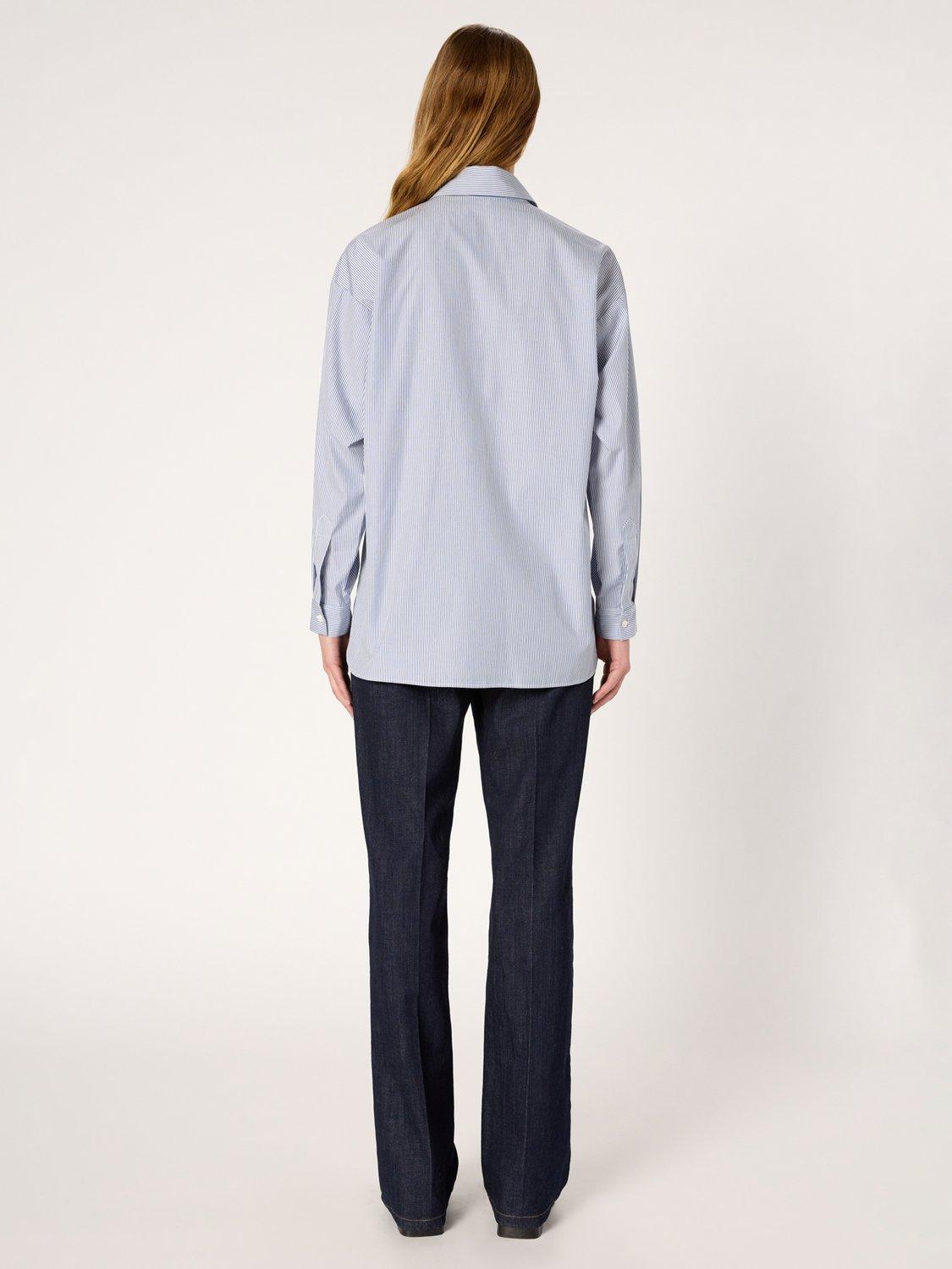 Product image 3 of 6, which shows Gerard Darel Alison Striped Shirt, Blue, 10