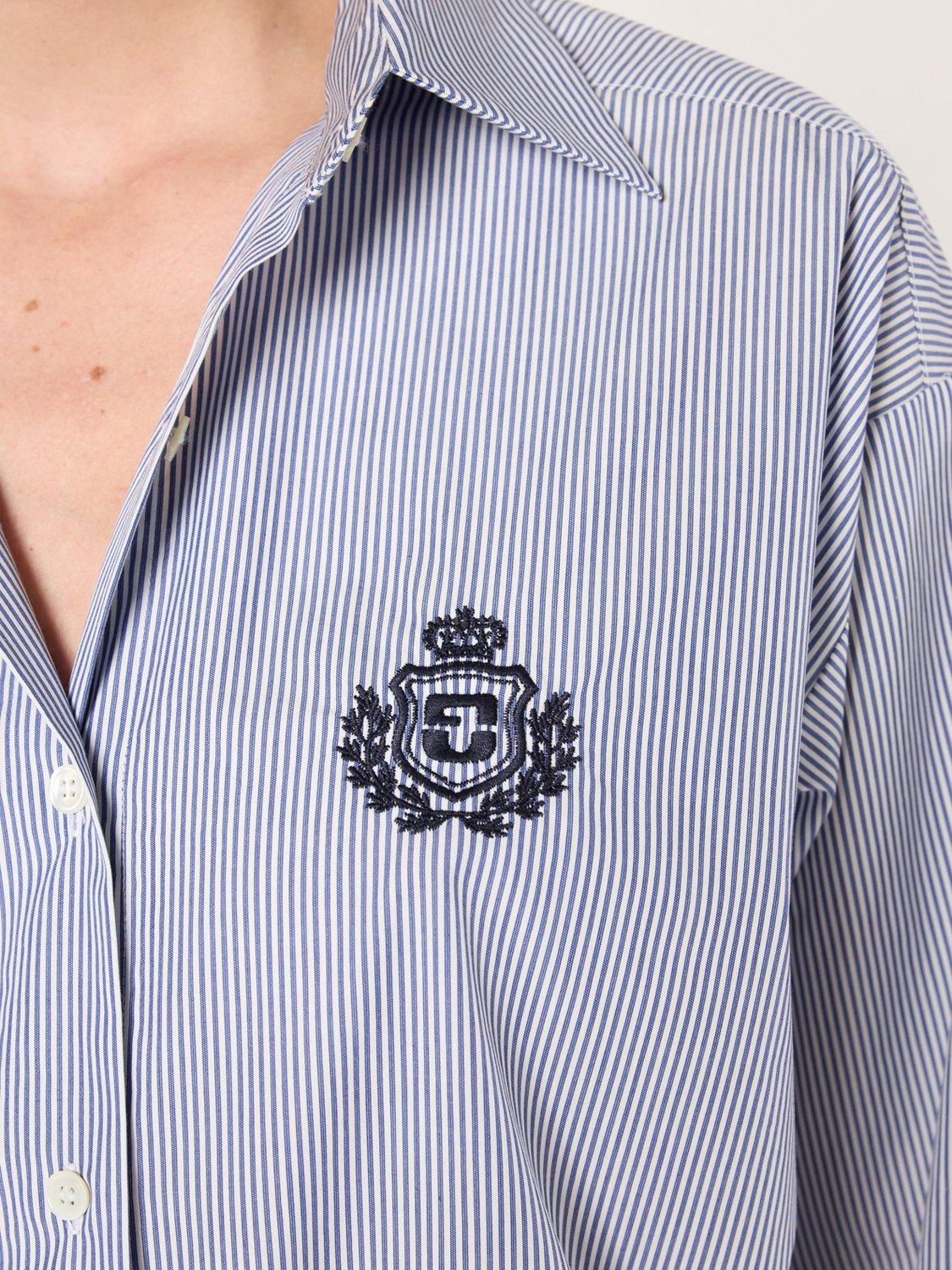 Product image 6 of 6, which shows Gerard Darel Alison Striped Shirt, Blue, 10