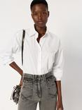 Gerard Darel Alix Embroidered Logo Shirt, White
