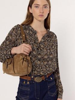 Gerard Darel Althea Floral Top, Green/Multi, Green/Multi