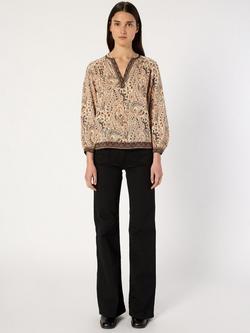 Gerard Darel Amaya Paisley Blouse, Natural - view 2, Natural