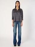 Gerard Darel Ariane Abstract Check Shirt, Ink