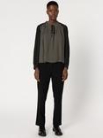 Gerard Darel Arielle Spot Print Blouse, Black