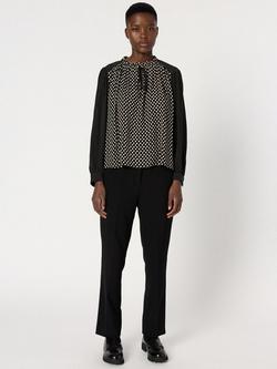 Gerard Darel Arielle Spot Print Blouse, Black - view 2, Black