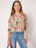 Gerard Darel Armande Long Sleeve V Neck Blouse