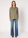 Gerard Darel Azelie Striped Long Sleeve Collar Blouse