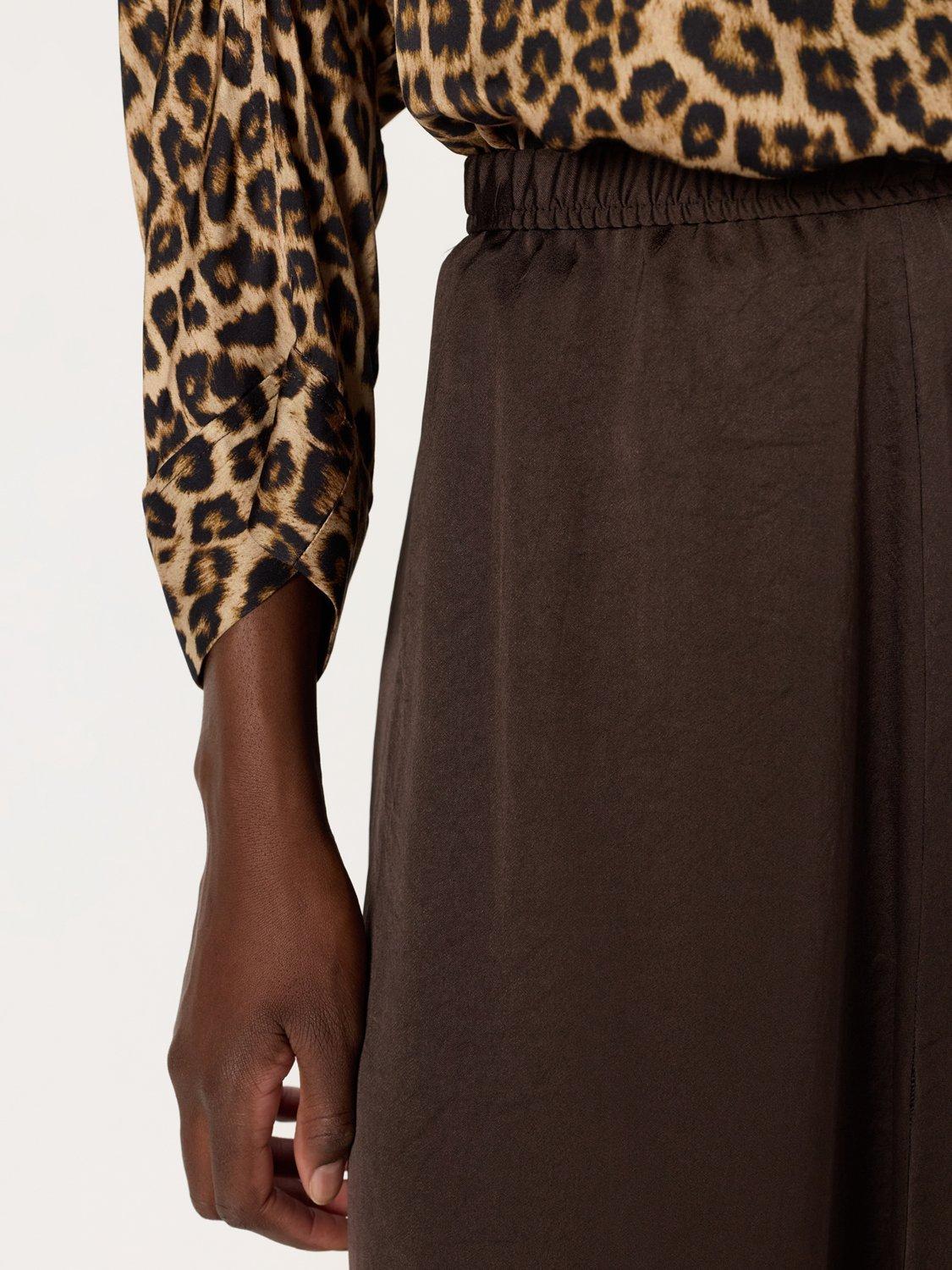 Product image 6 of 6, which shows Gerard Darel Bella A Line Midi Skirt, Khaki Green, 10