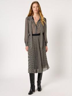 Gerard Darel Beth Abstract A Line Midi Skirt, Black