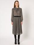 Gerard Darel Beth Abstract A Line Midi Skirt