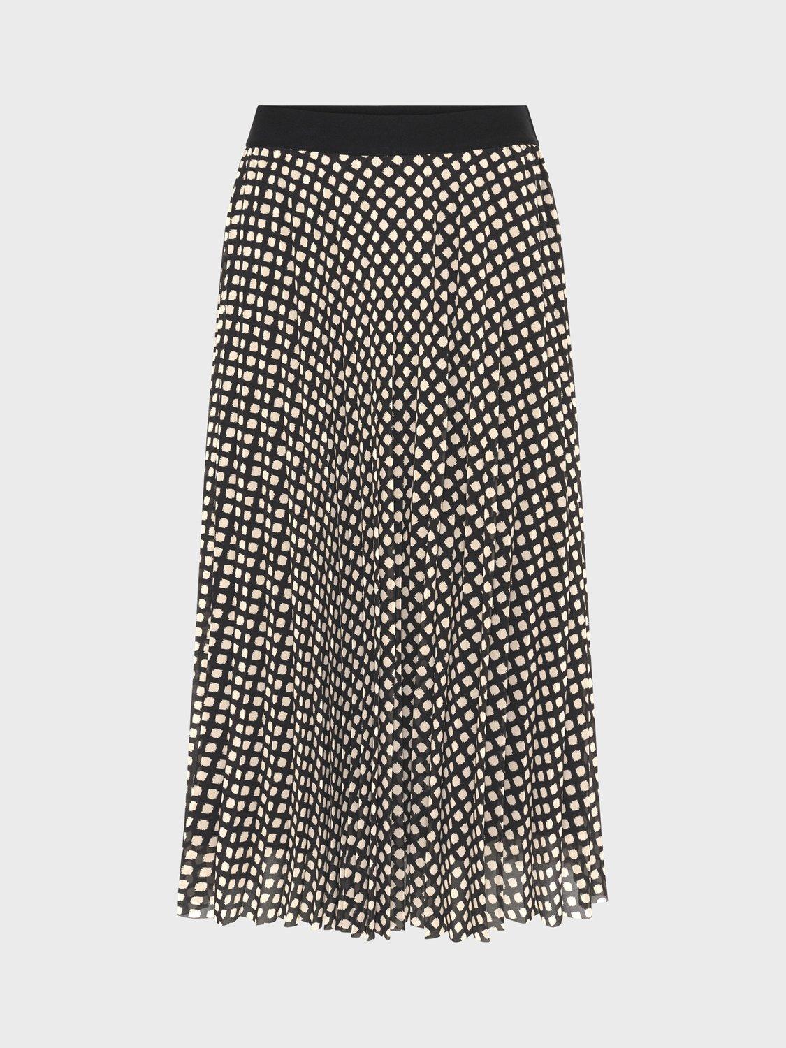 Product image 4 of 6, which shows Gerard Darel Beth Abstract A Line Midi Skirt, Black, 10
