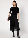 Gerard Darel Bilal Pleated A Line Midi Skirt