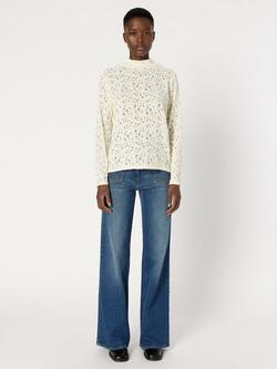 Gerard Darel Harmione High Neck Long Sleeve Blouse - view 2, Ecru