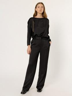 Gerard Darel Candice Regular Fit Tailored Trousers, Black