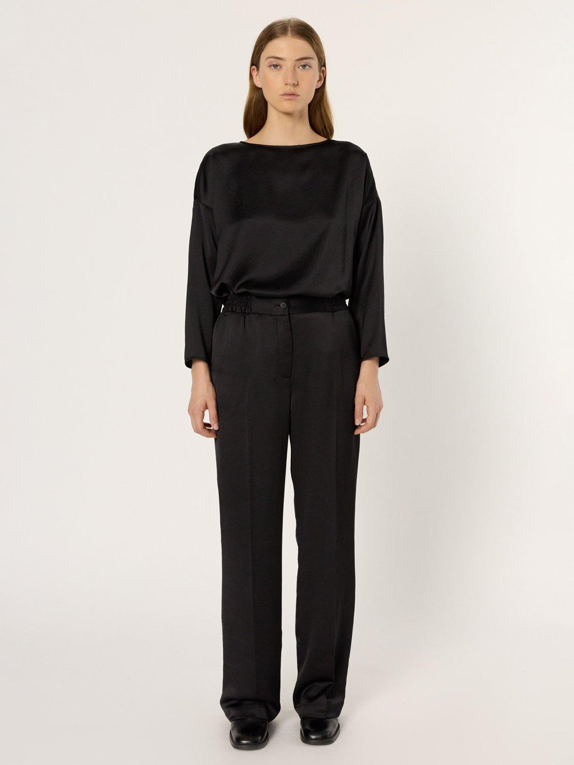Product image 2 of 2, which shows Gerard Darel Candice Regular Fit Tailored Trousers, Black, 10