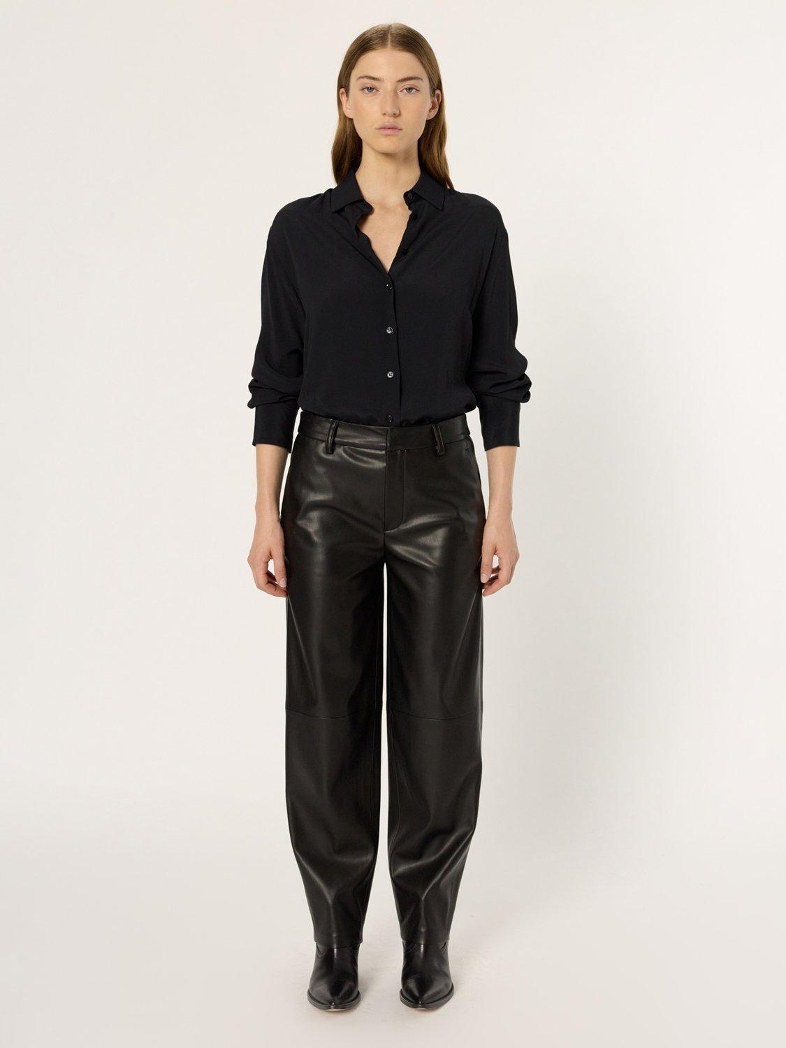 Product image 2 of 2, which shows Gerard Darel Carmen Straight Leg Trousers, Black, 10