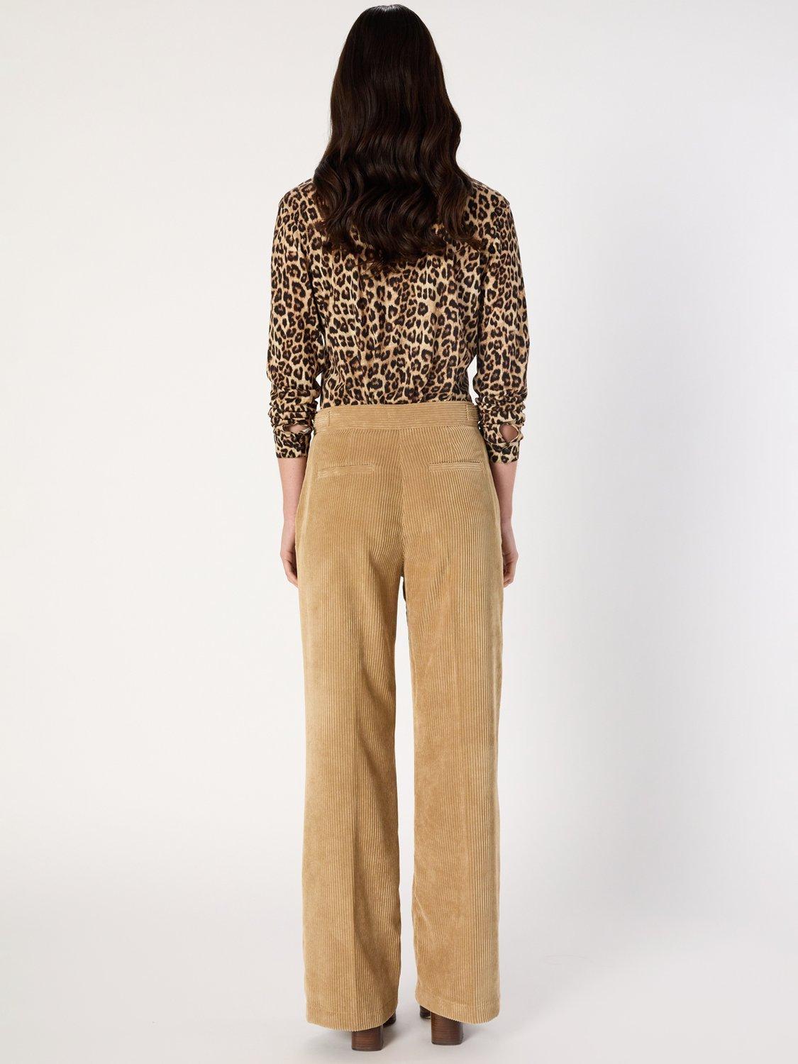 Product image 3 of 6, which shows Gerard Darel Cass Tailored Straight Leg Trousers, Sand, 6